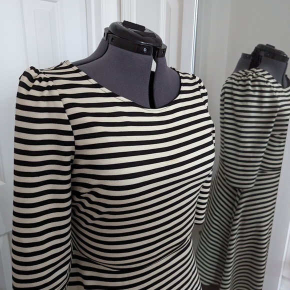 Black and White Striped Pixley Dress - Large - Picture 3 of 6